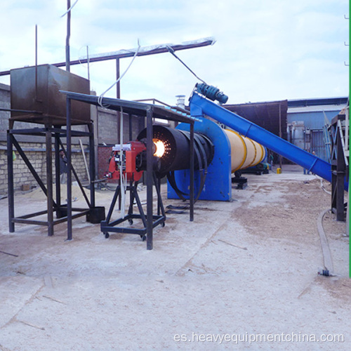 Máquina de secado rotatorio para carbón de lignito marrón